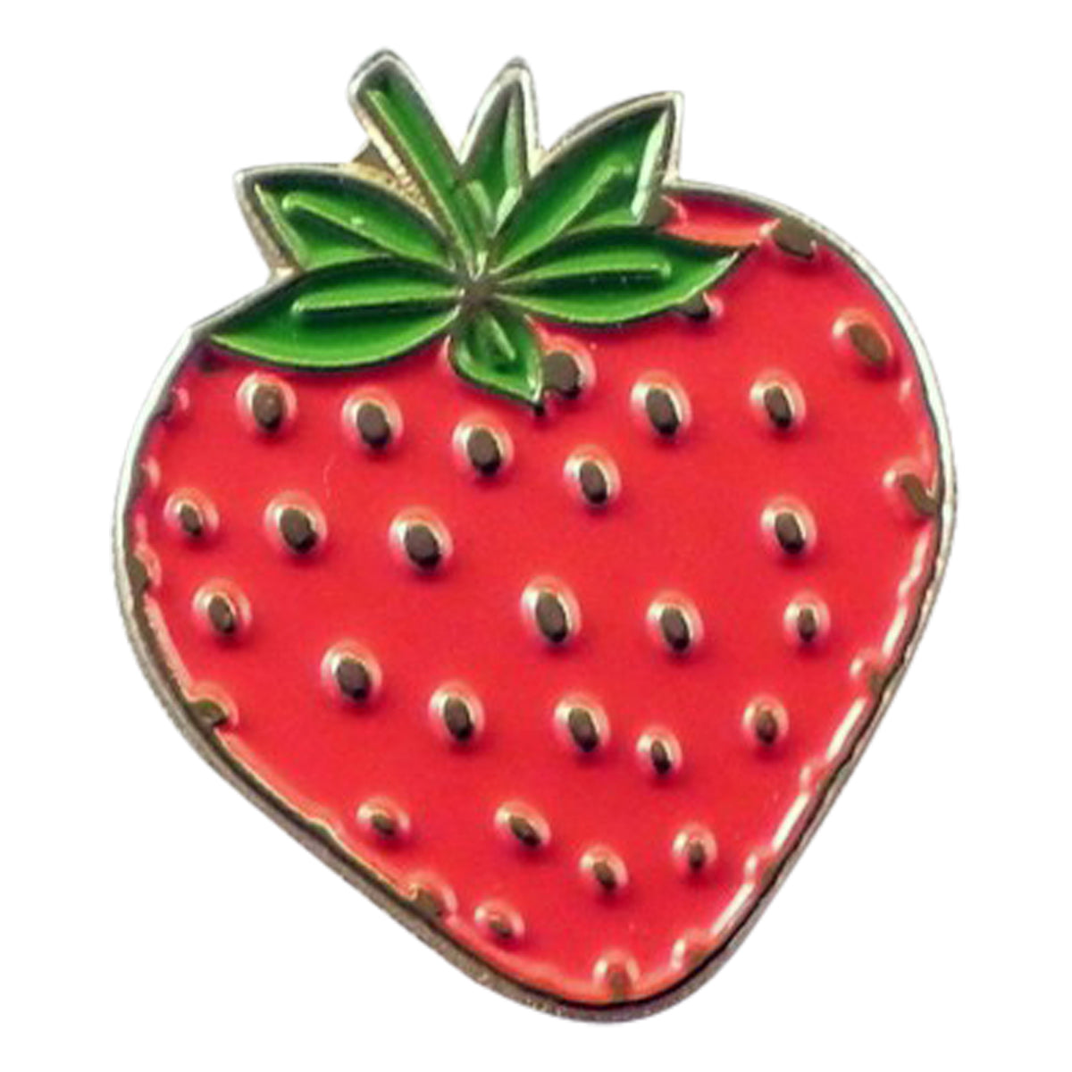 Strawberry fruit food Metal Enamel Lapel Pin Badge