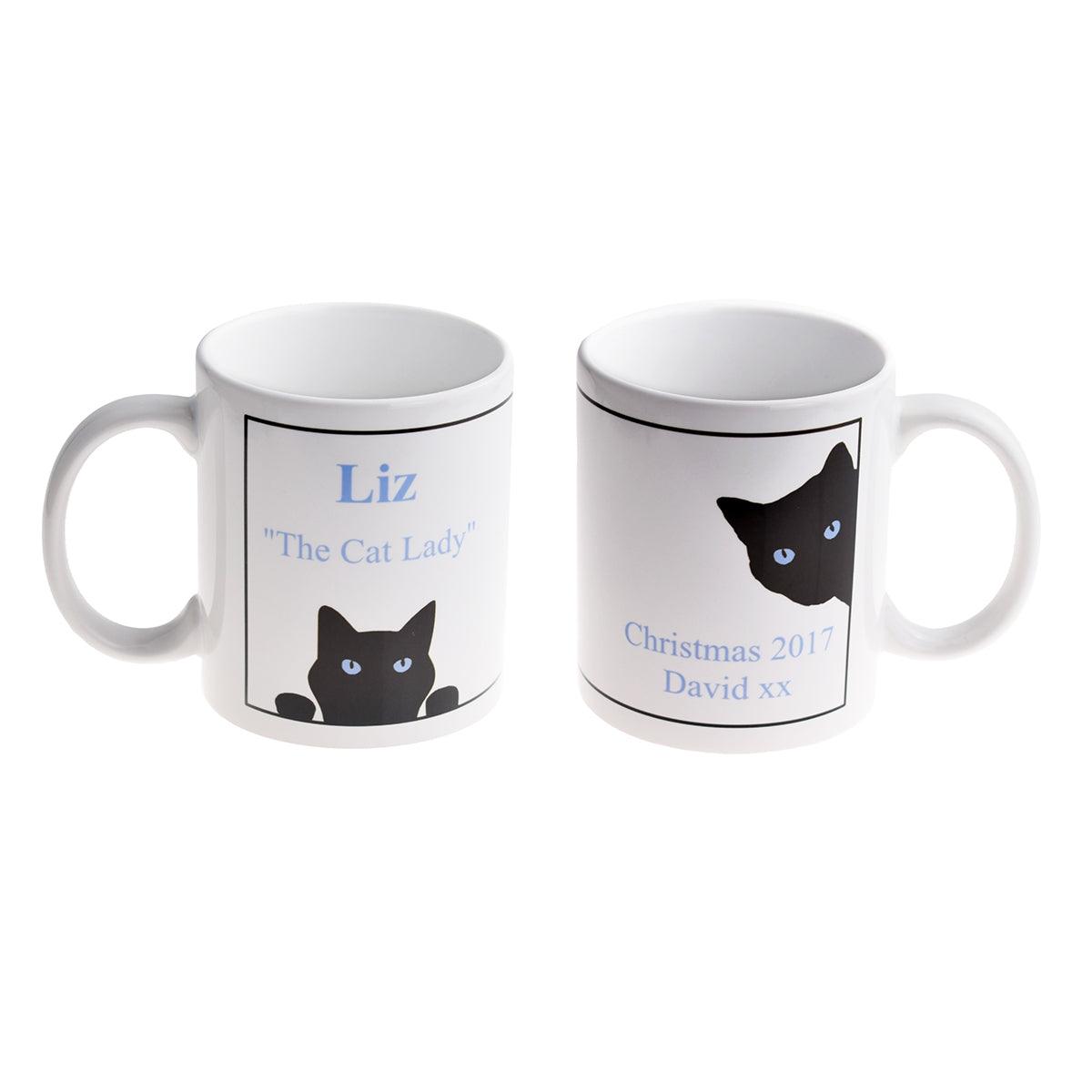 Personalised Cat Mug – Cheeky Peeking Kitty Cup | Ashton and Finch