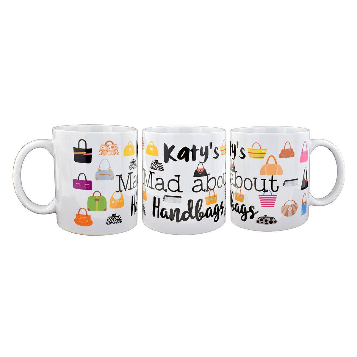 Personalised Handbag Mug – Mad About Bags Coffee Cup | Ashton and Finch