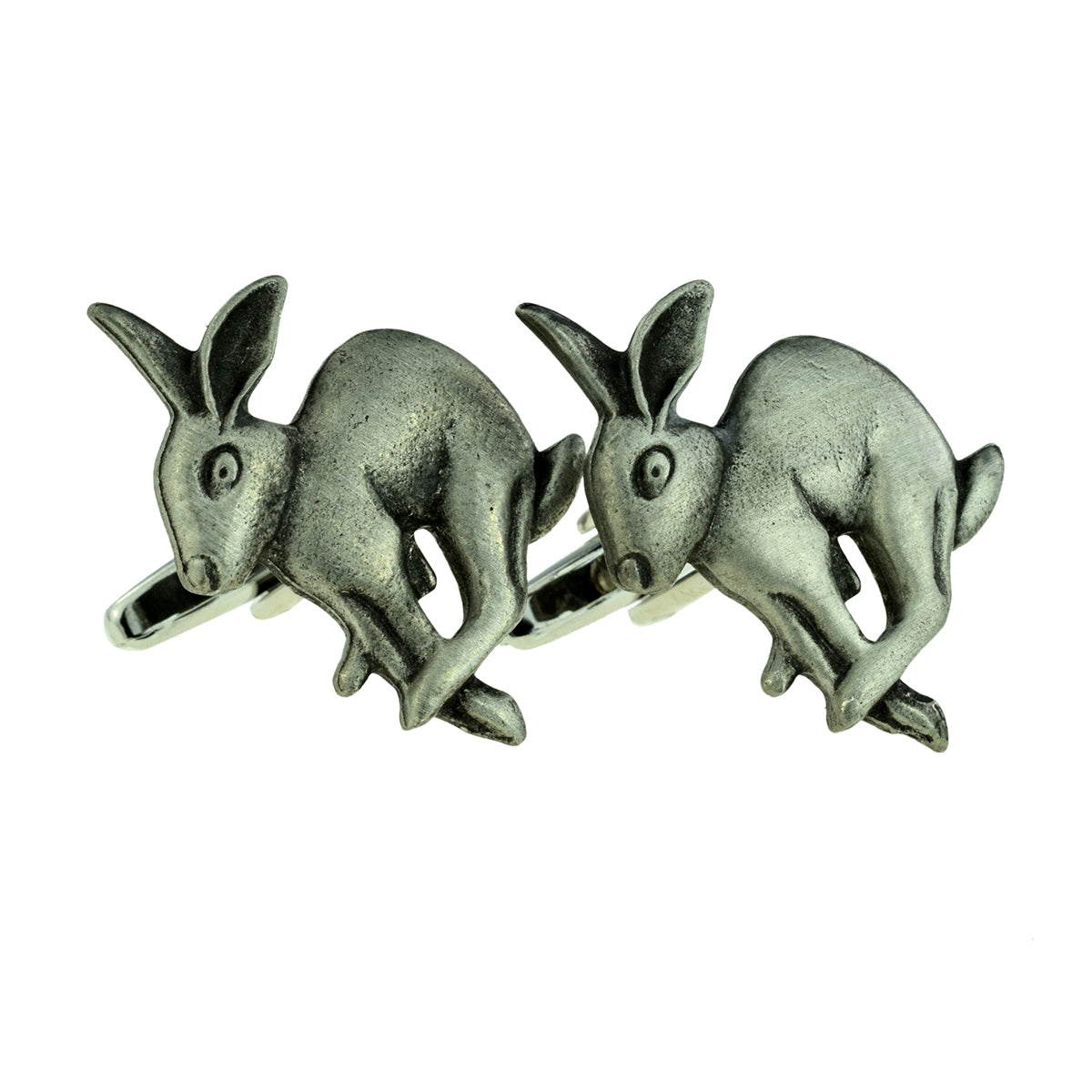 Hare Rabbit Animal English Pewter Cufflinks | Ashton and Finch