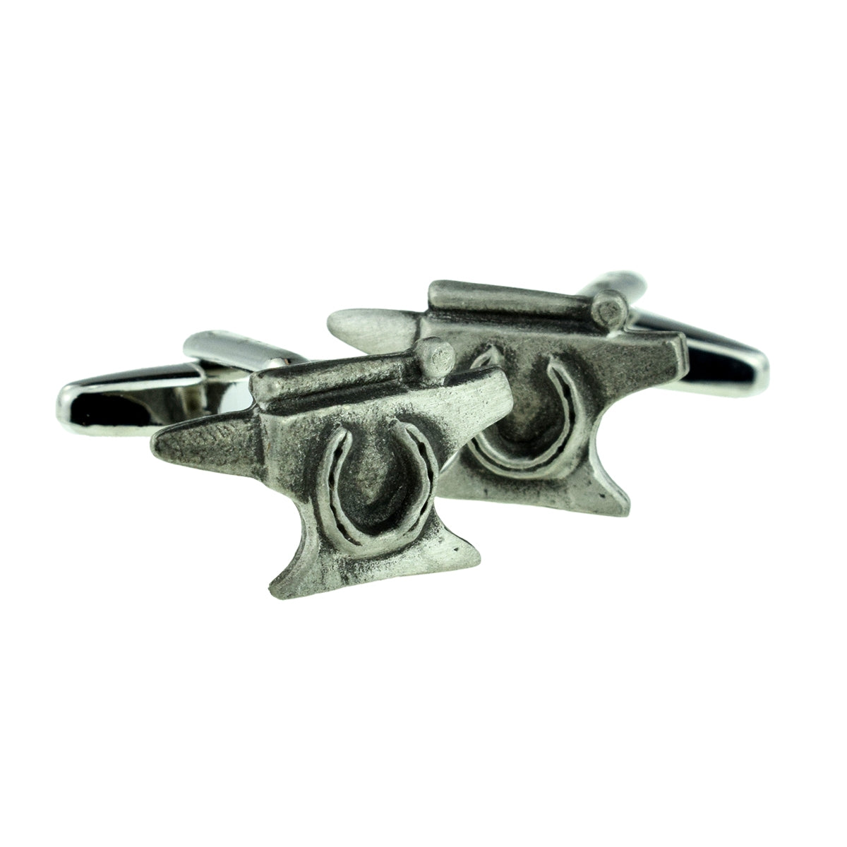 Blacksmiths Anvil English Pewter Cufflinks | Ashton and Finch