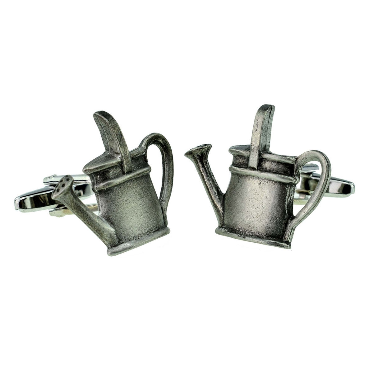 English Made Pewter Watering Can Gardeners Cufflinks | Ashton and Finch