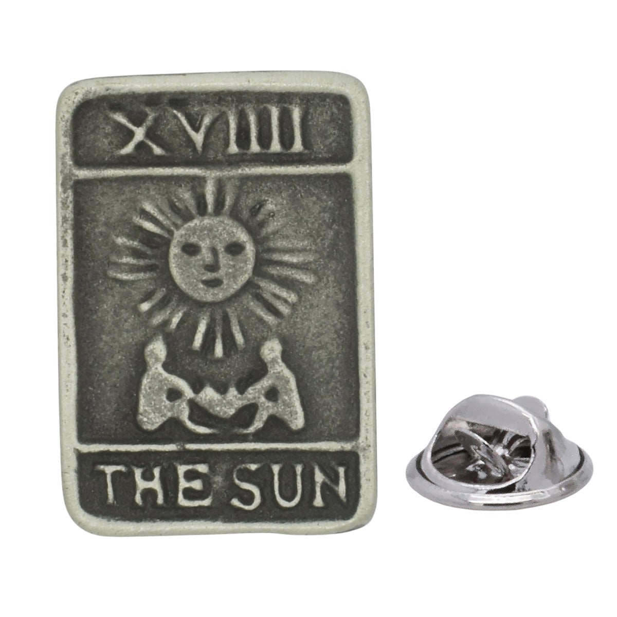 The Sun Tarot Card English Made Pewter Lapel Pin Badge