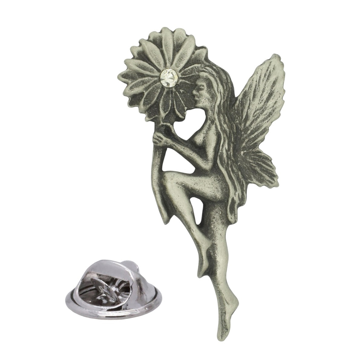 Flower Fairy English Made Pewter Lapel Pin Badge