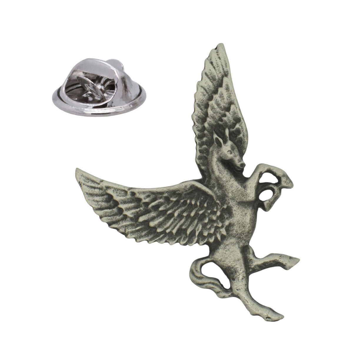 Pegasus English Made Pewter Lapel Pin Badge