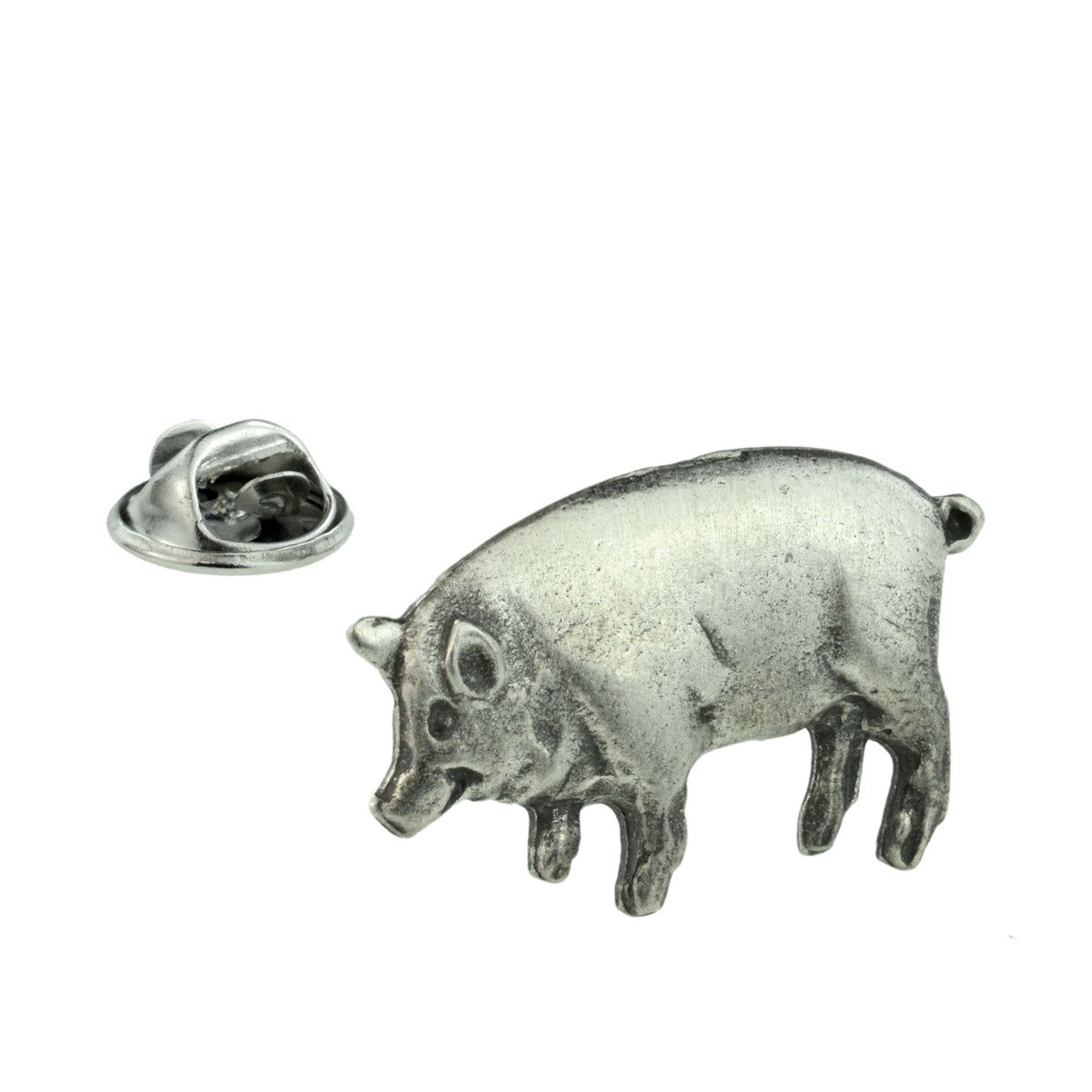 Pig English Made Pewter Lapel Pin Badge