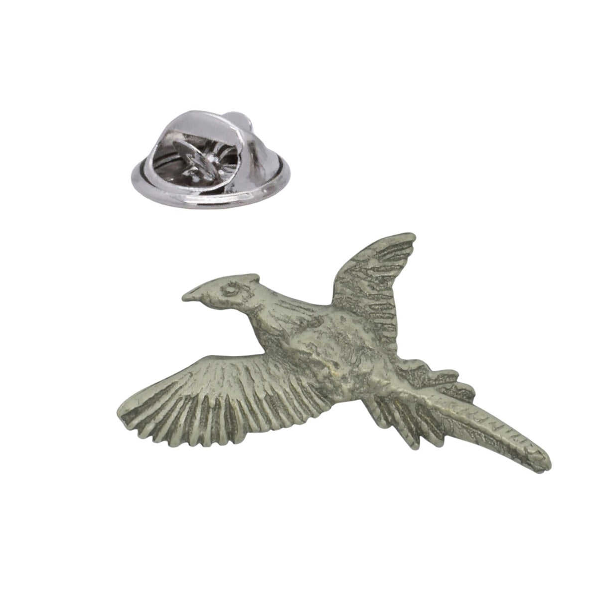 Pheasant English Made Pewter Lapel Pin Badge