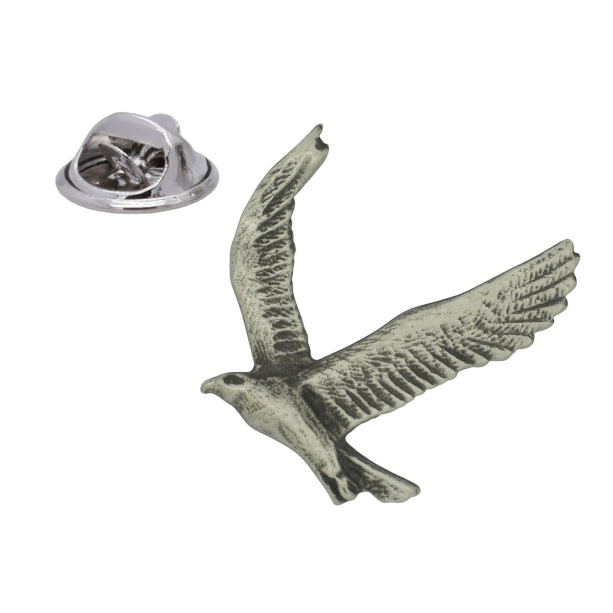 Golden Eagle English Made Pewter Lapel Pin Badge