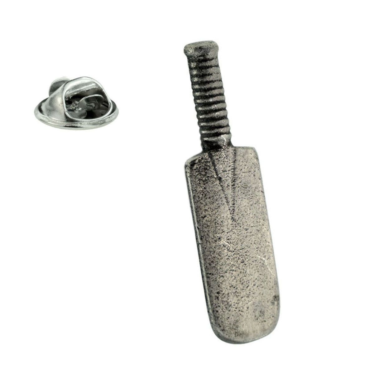Cricket Bat English Made Pewter Lapel Pin Badge