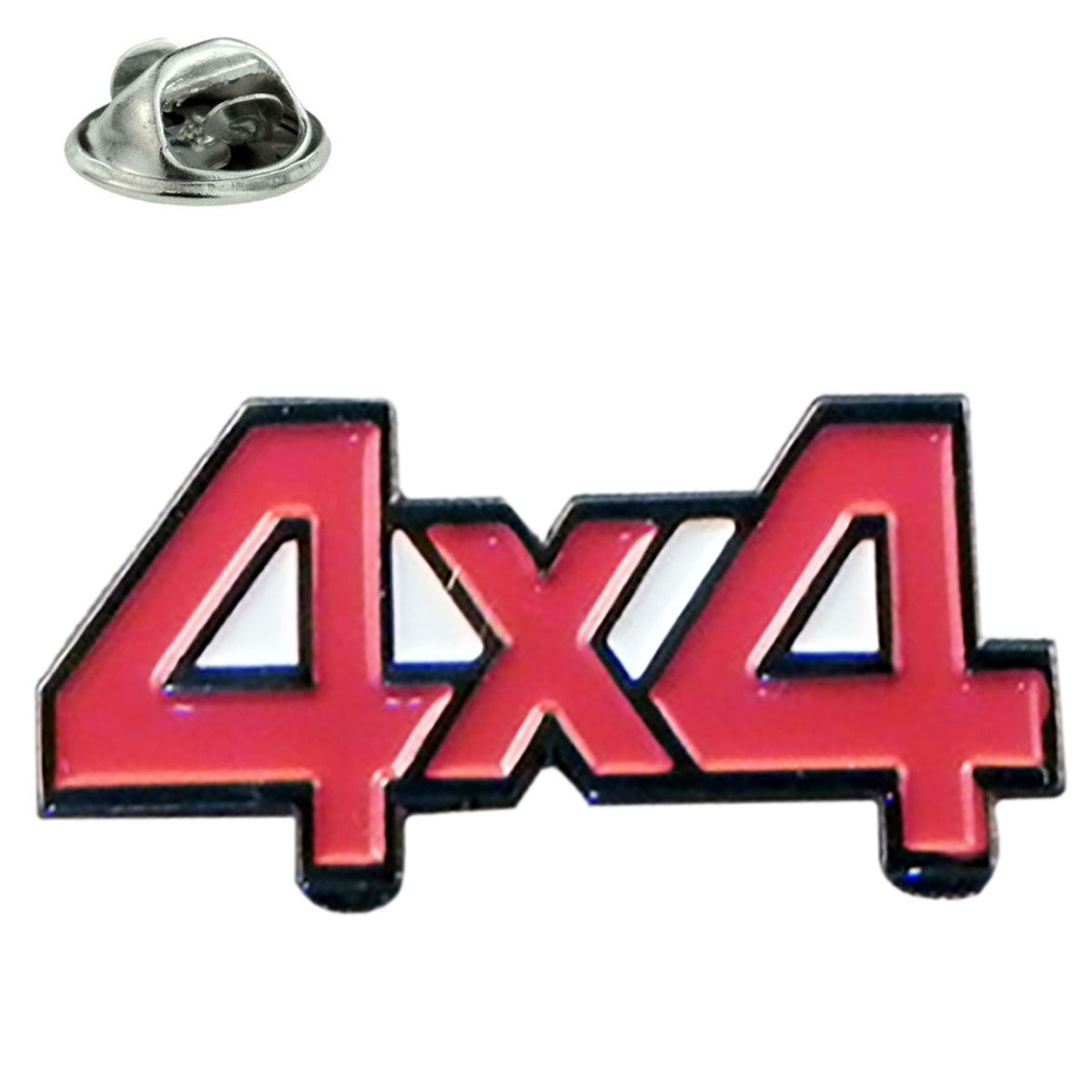 4 x 4 Off Road Vehicle Sign Metal Enamel Pin Badge