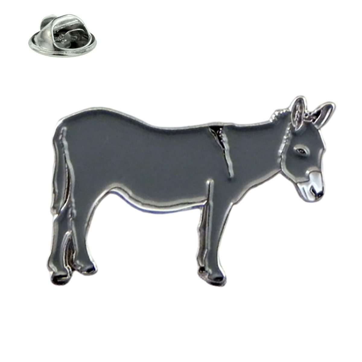 Donkey Farm Animal Metal and Enamel Lapel Pin Badge