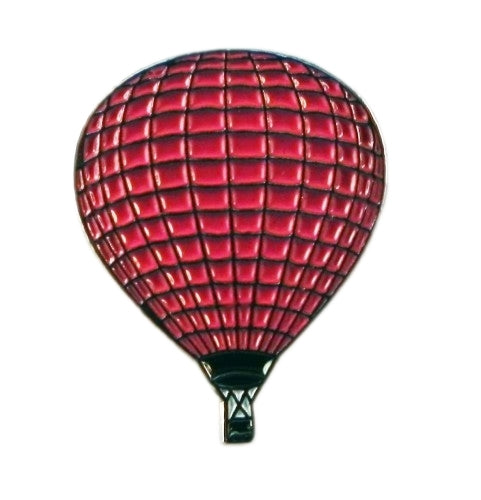 Red Hot Air Balloon Metal Enamel Lapel Pin Badge