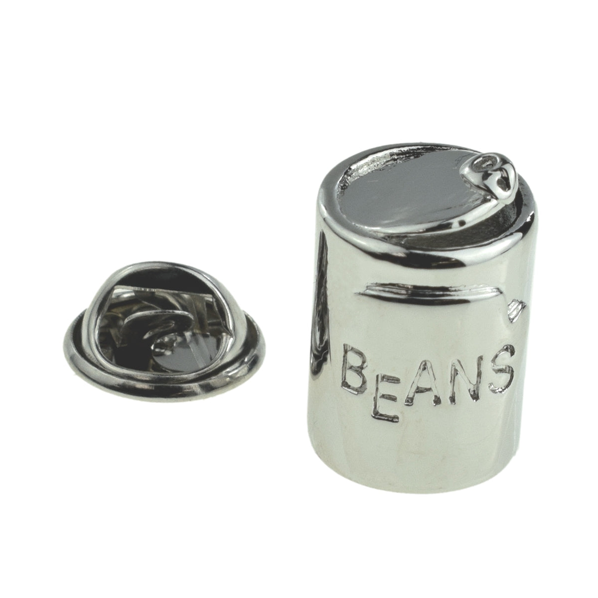 Baked Beans Tin Can Design Lapel Pin Badge Themed for 10th Anniversary Tin