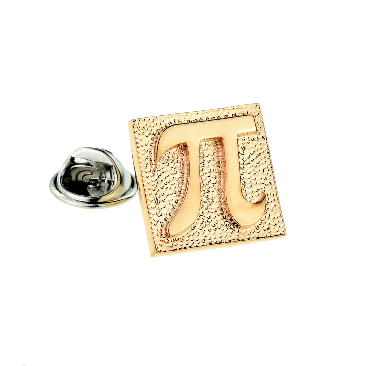 Rose Gold Pi Stamp Design Lapel Pin Badge
