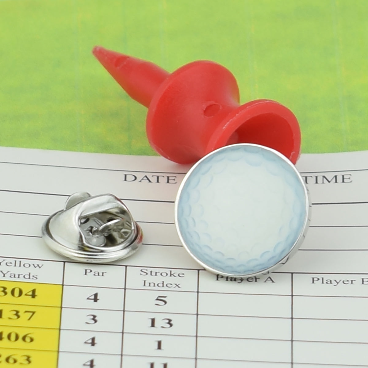 Golf Ball Design Lapel Pin Badge