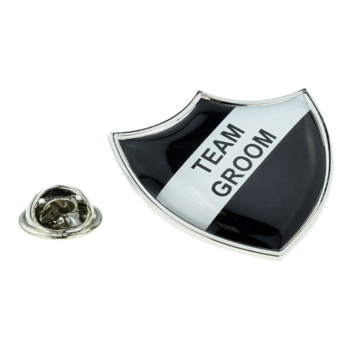 Team Groom School Style Lapel Pin Badge