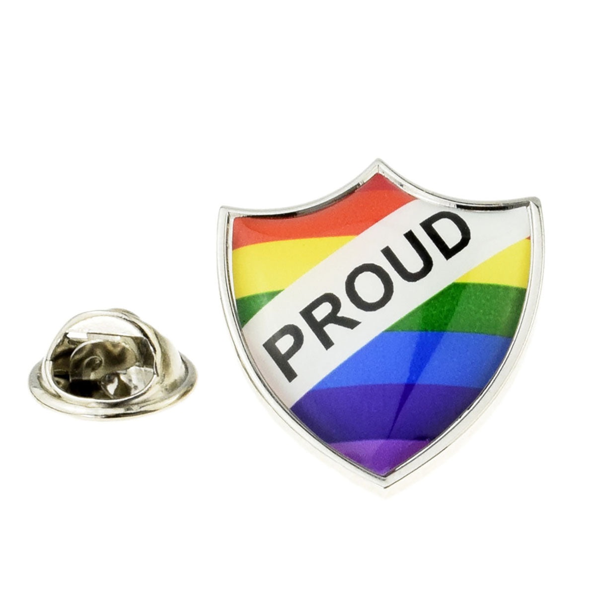 Proud Rainbow Design School Style Lapel Pin Badge