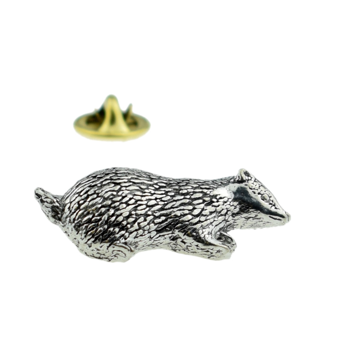 Badger English Pewter Lapel Pin Badge