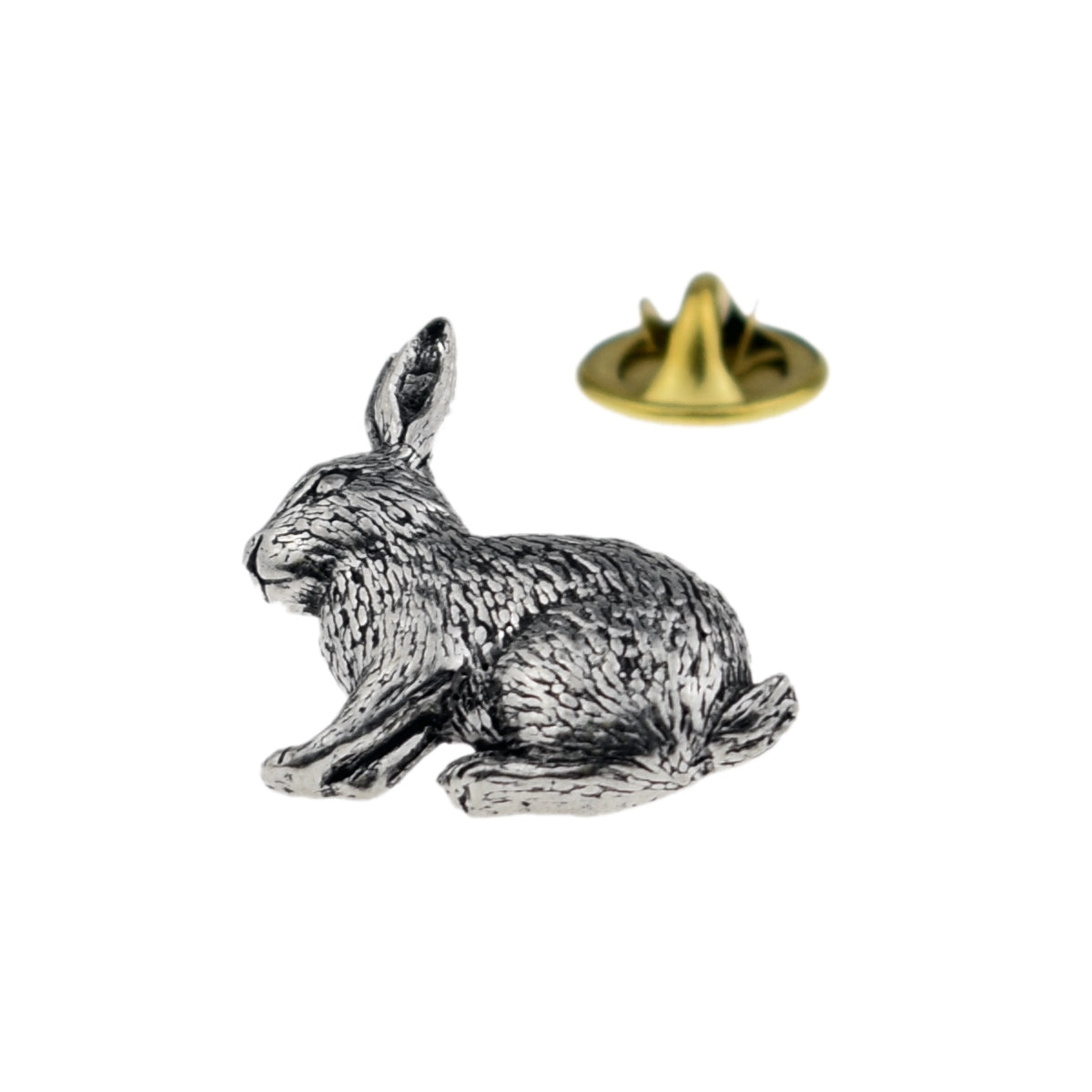 Rabbit English Pewter Lapel Pin Badge