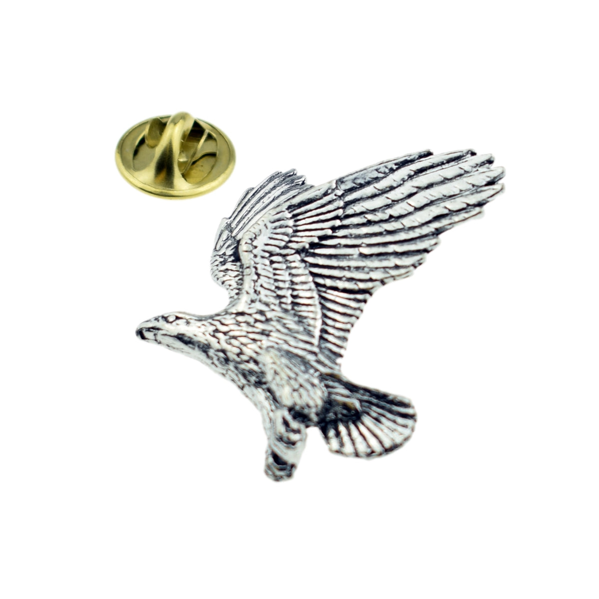 Eagle Bird English Pewter Lapel Pin Badge