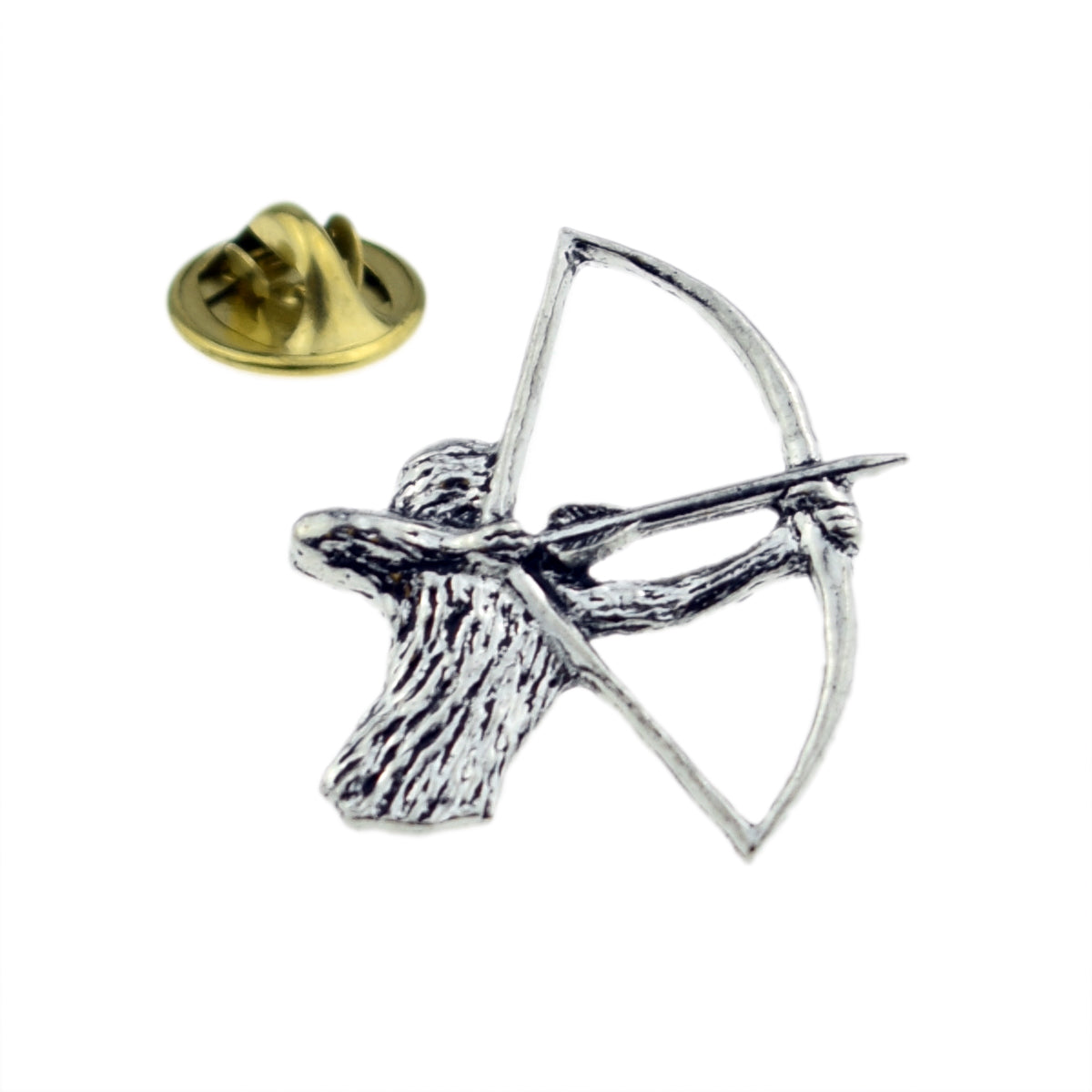 Archery, Bowman, Archer Pewter Lapel Pin Badge