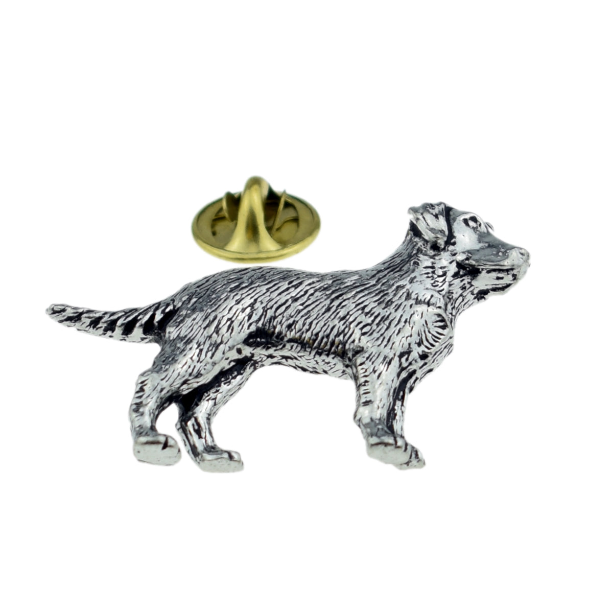 Labrador, Dog. English Pewter Lapel Pin Badge