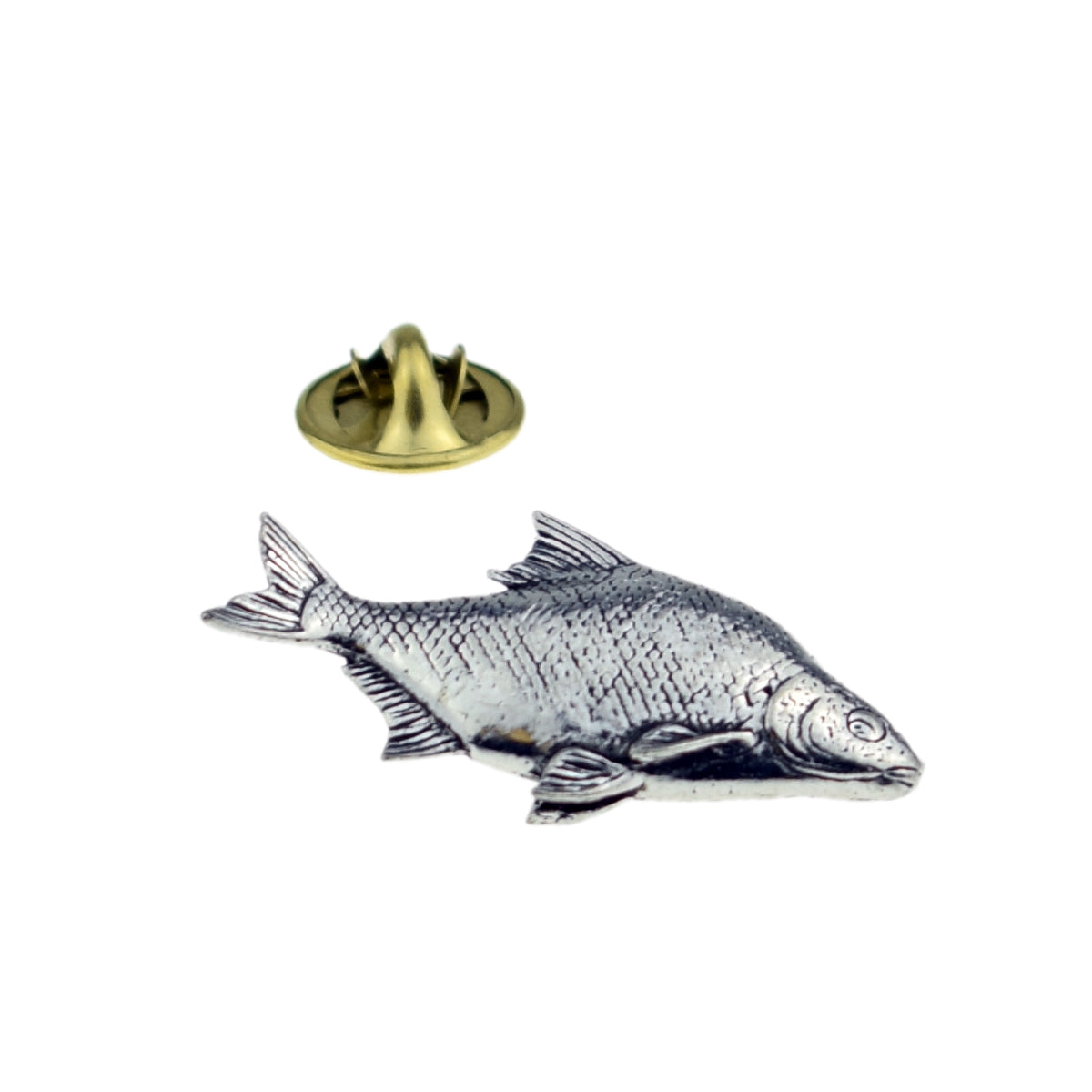 Bream fish fishing English Pewter Lapel Pin Badge