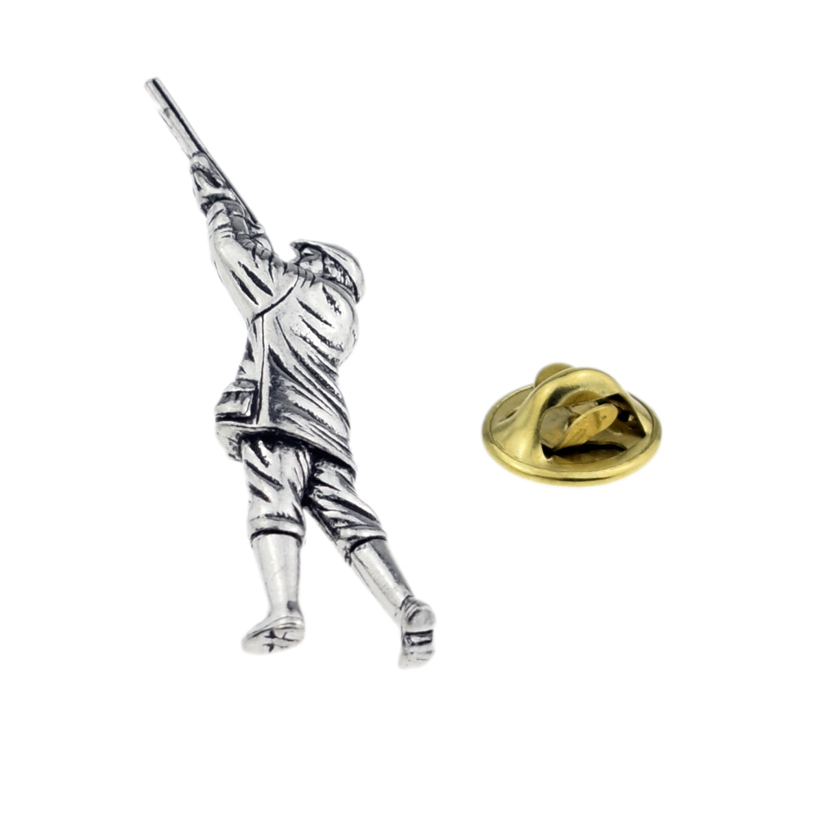 Gamekeeper, Shooter Pewter Lapel Pin Badge