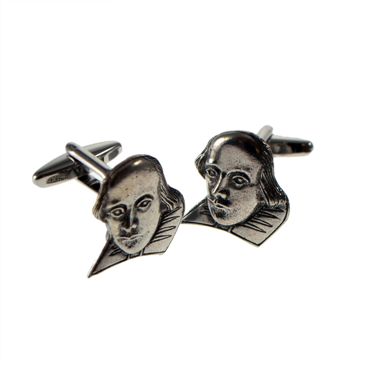 English Made William Shakespeare Pewter Cufflinks | Ashton and Finch