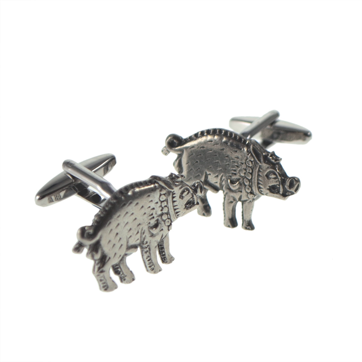 English Made Wild Boar Pewter Cufflinks | Ashton and Finch