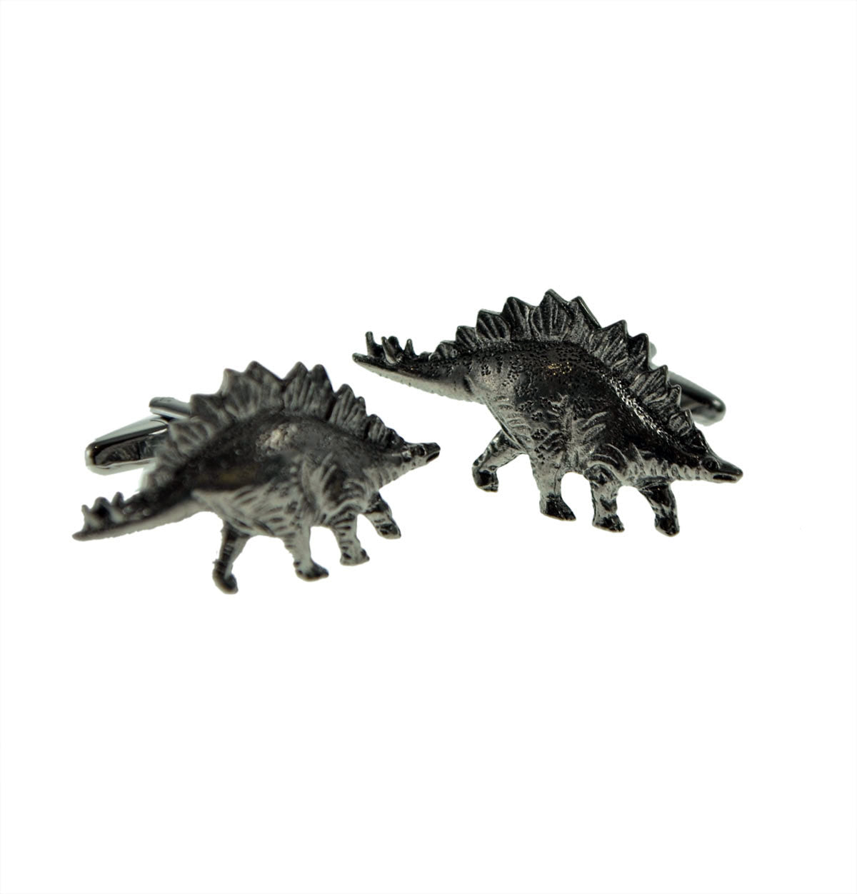English Made Stegosaurus Pewter Cufflinks | Ashton and Finch