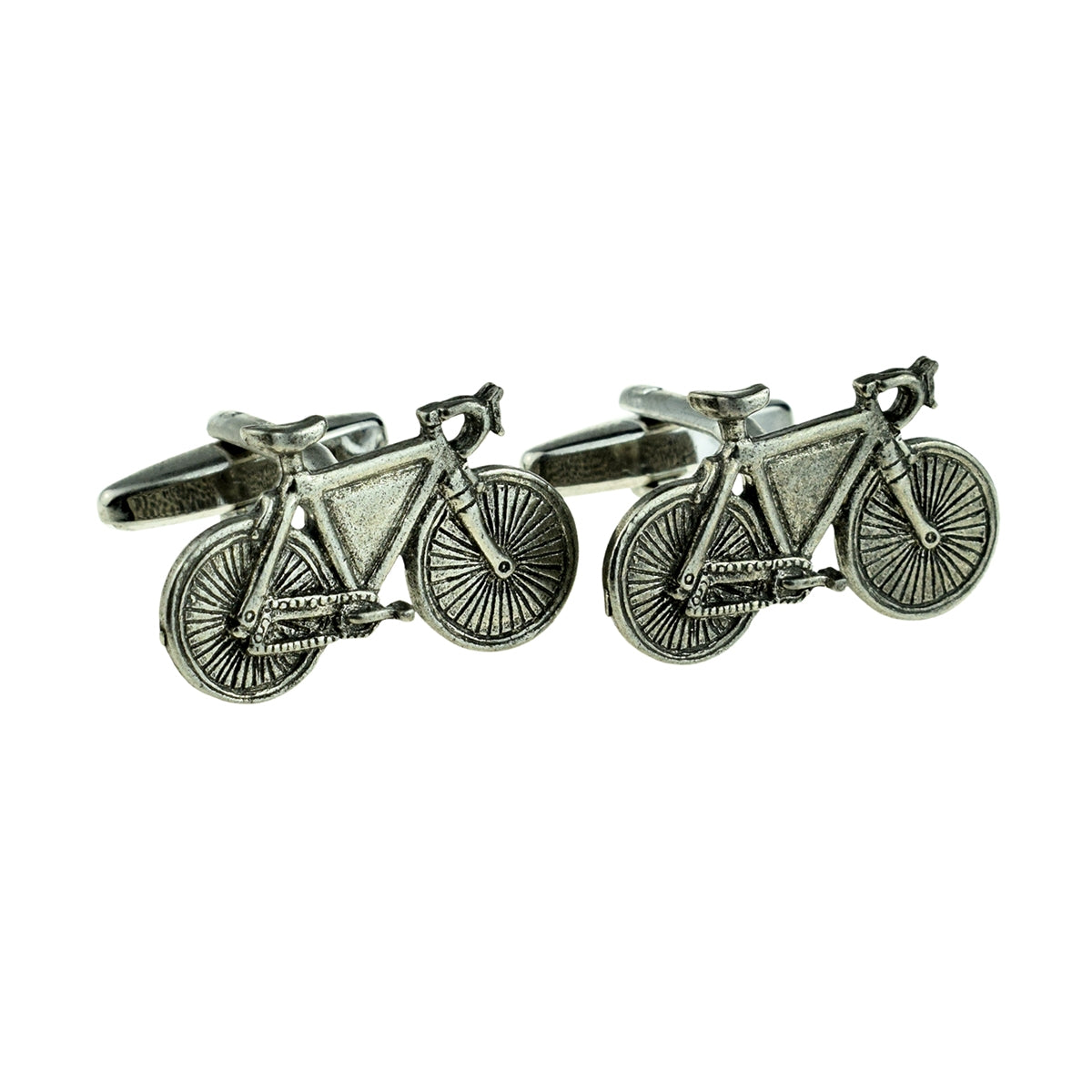English Made Pewter Cufflinks Bikes Cycle | Ashton and Finch