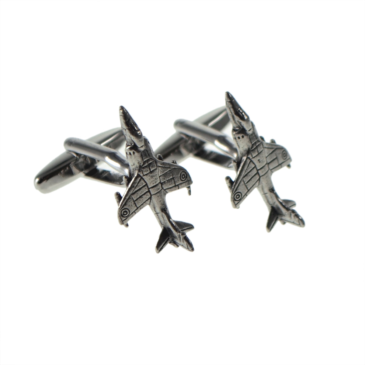 English Made Harrier Jumpjet Pewter Cufflinks | Ashton and Finch