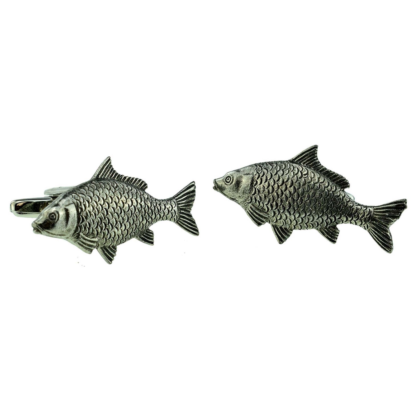 Carp Fish Pewter Cufflinks | Ashton and Finch