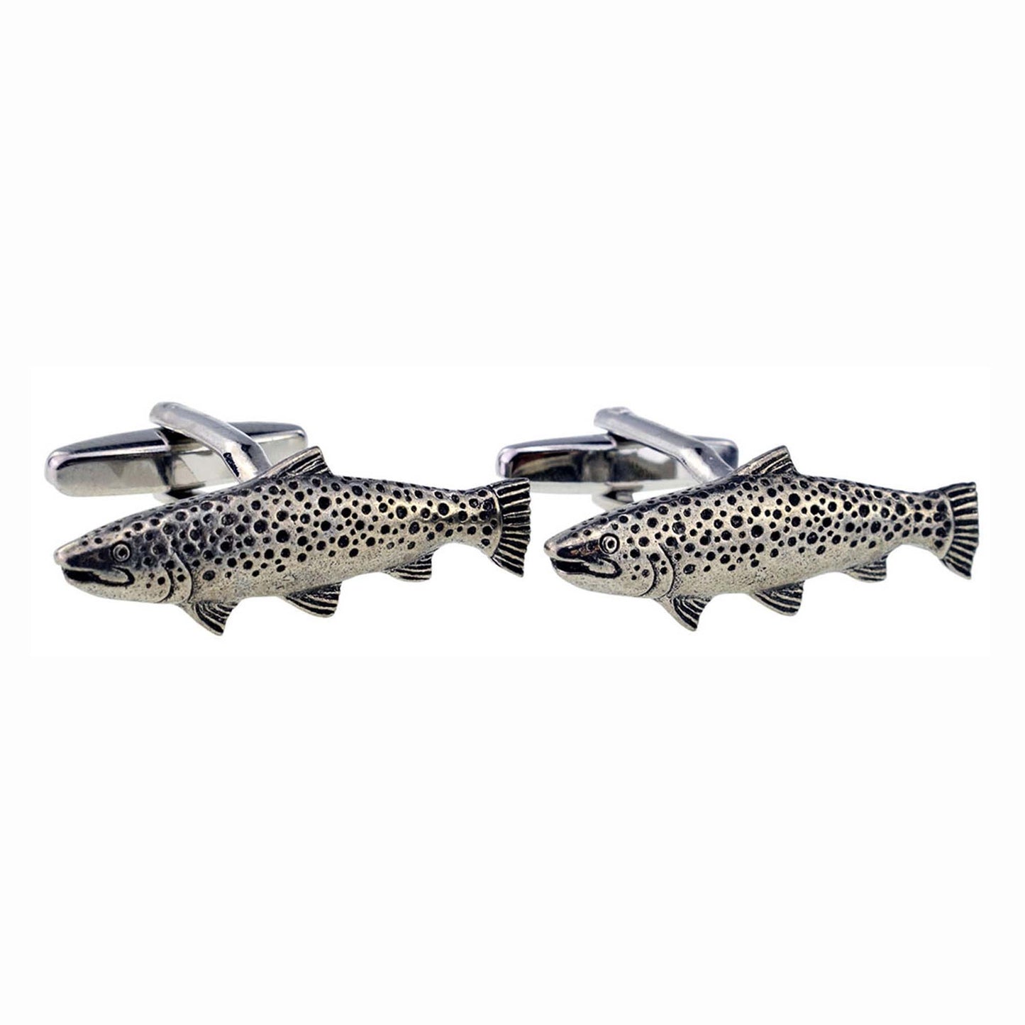 Trout Fish Pewter Cufflinks | Ashton and Finch