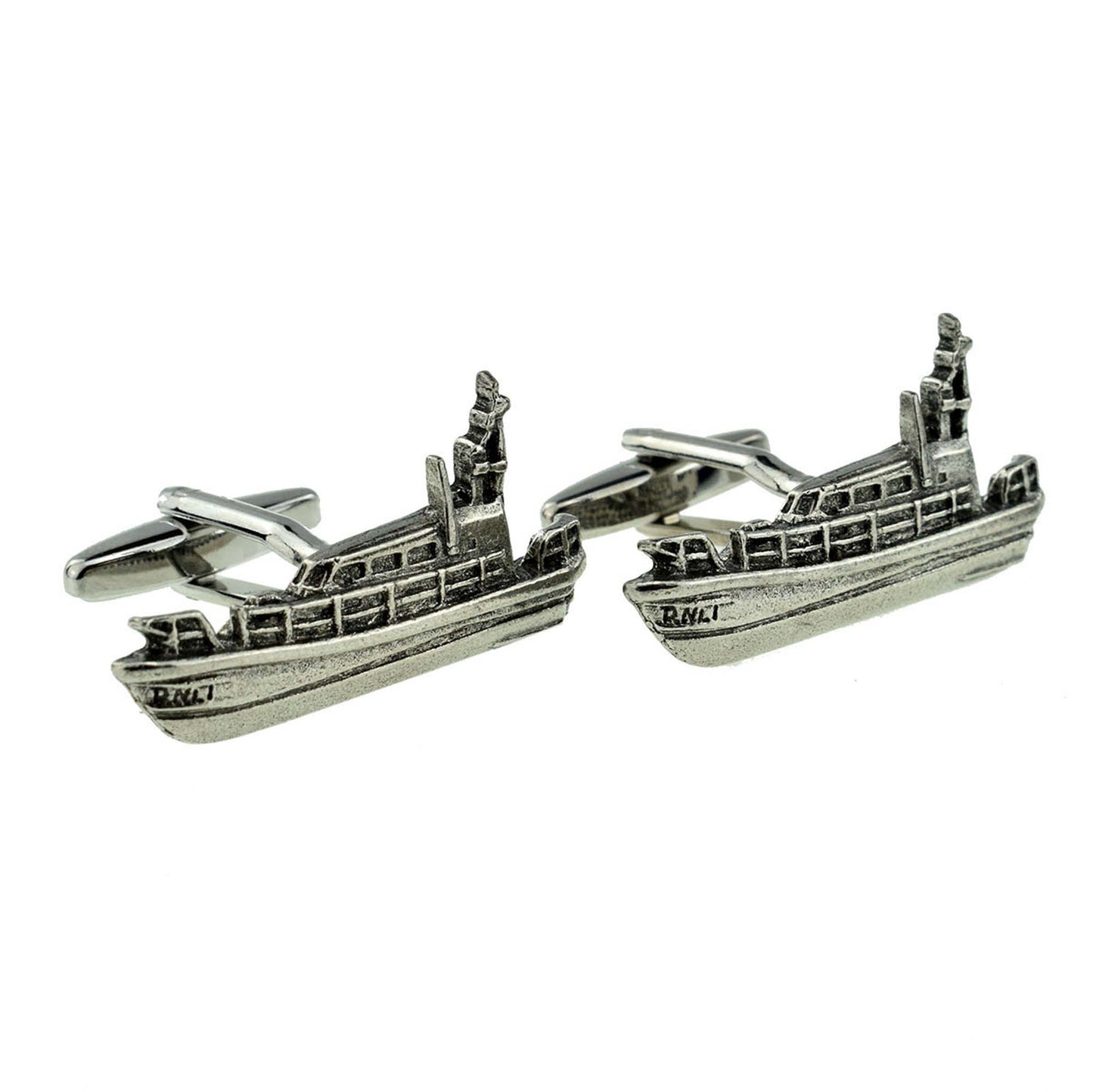 Lifeboat Nautical Pewter Cufflinks | Ashton and Finch