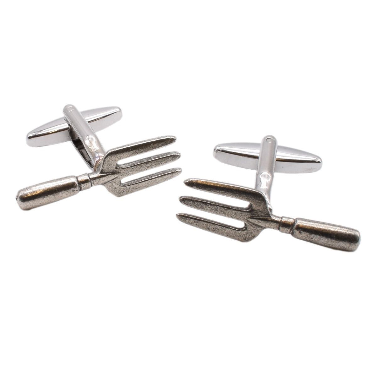 Garden Hand Fork Pewter Cufflinks | Ashton and Finch