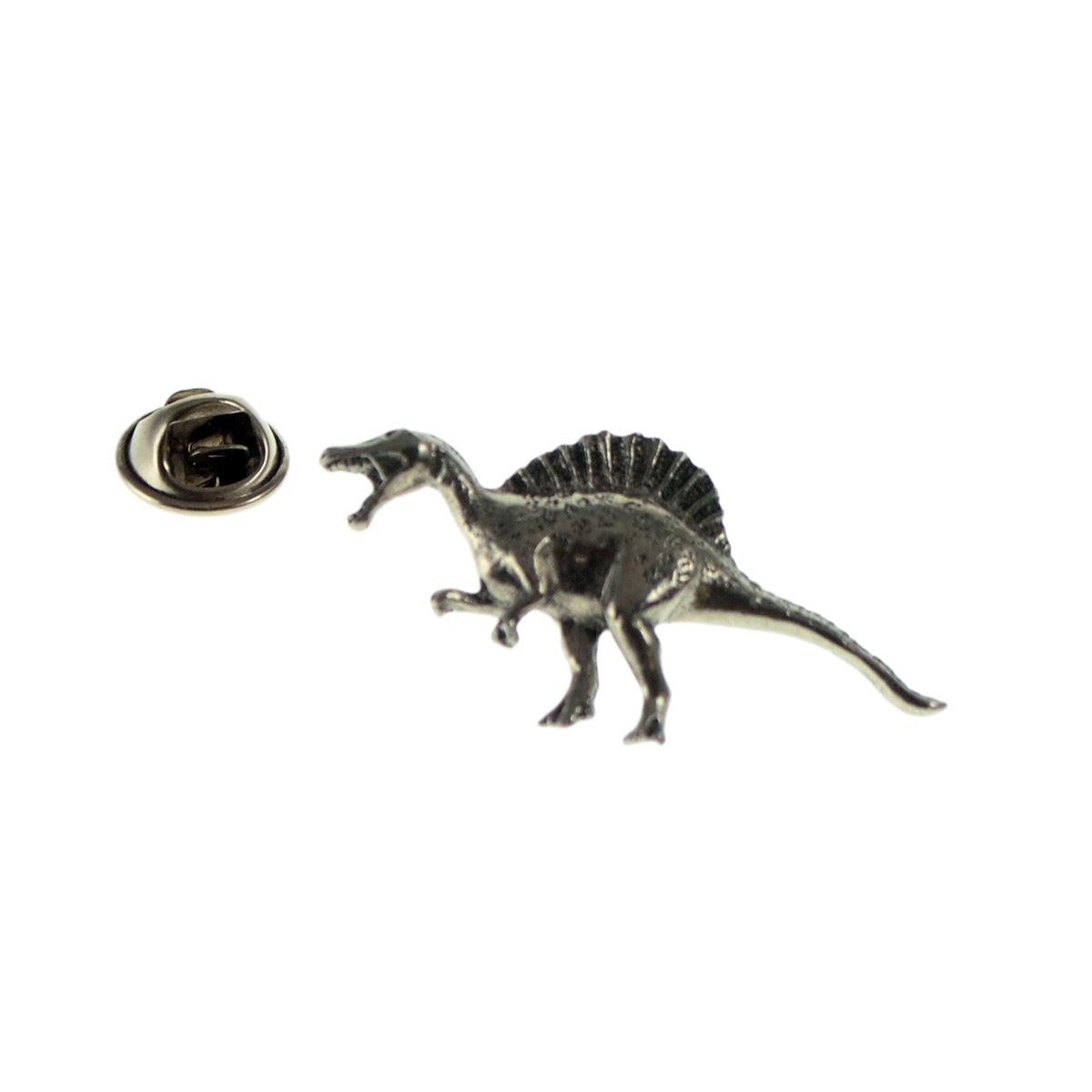 Spinosaurus Dinosaur Pewter Lapel Pin Badge