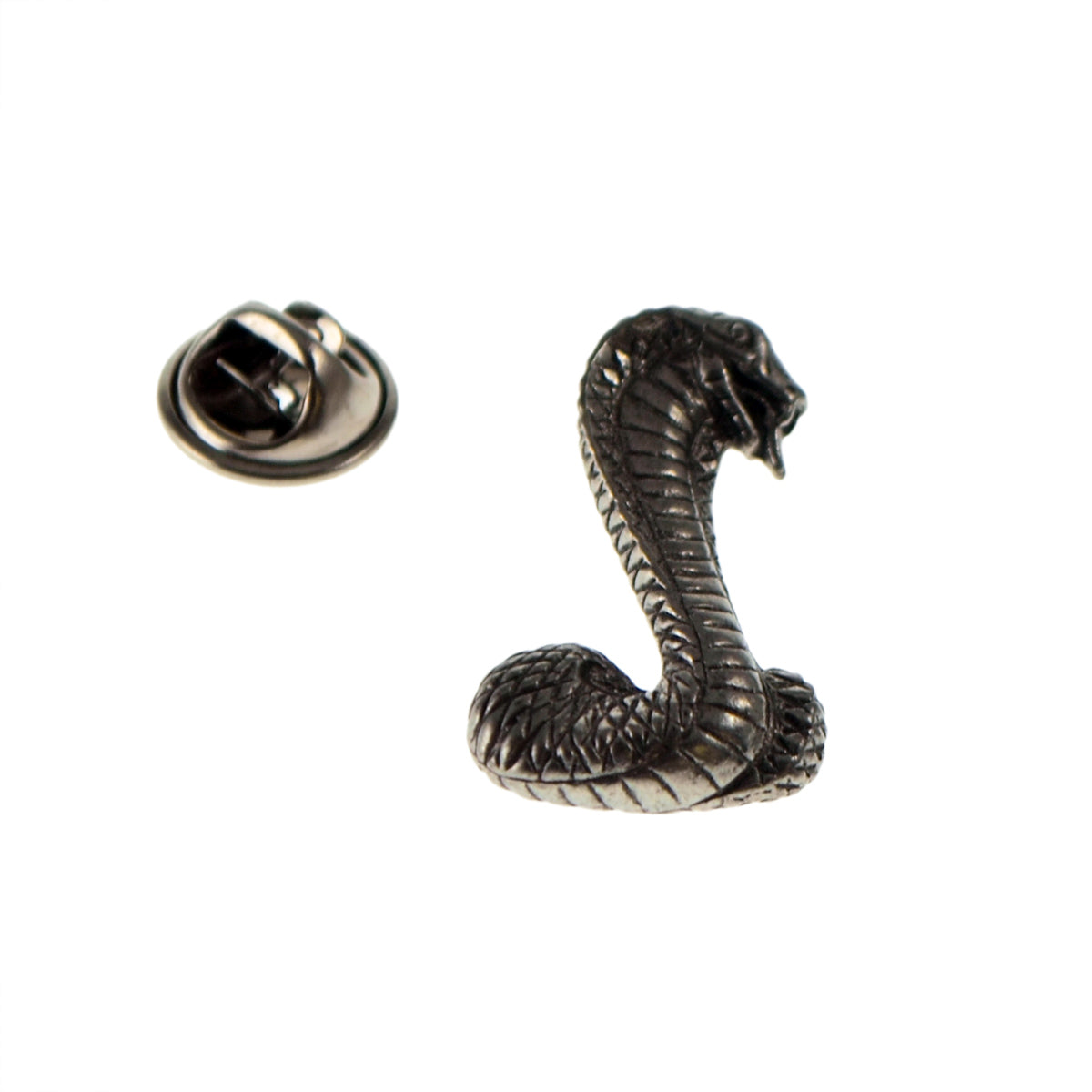 Snake Pewter Lapel Pin Badge