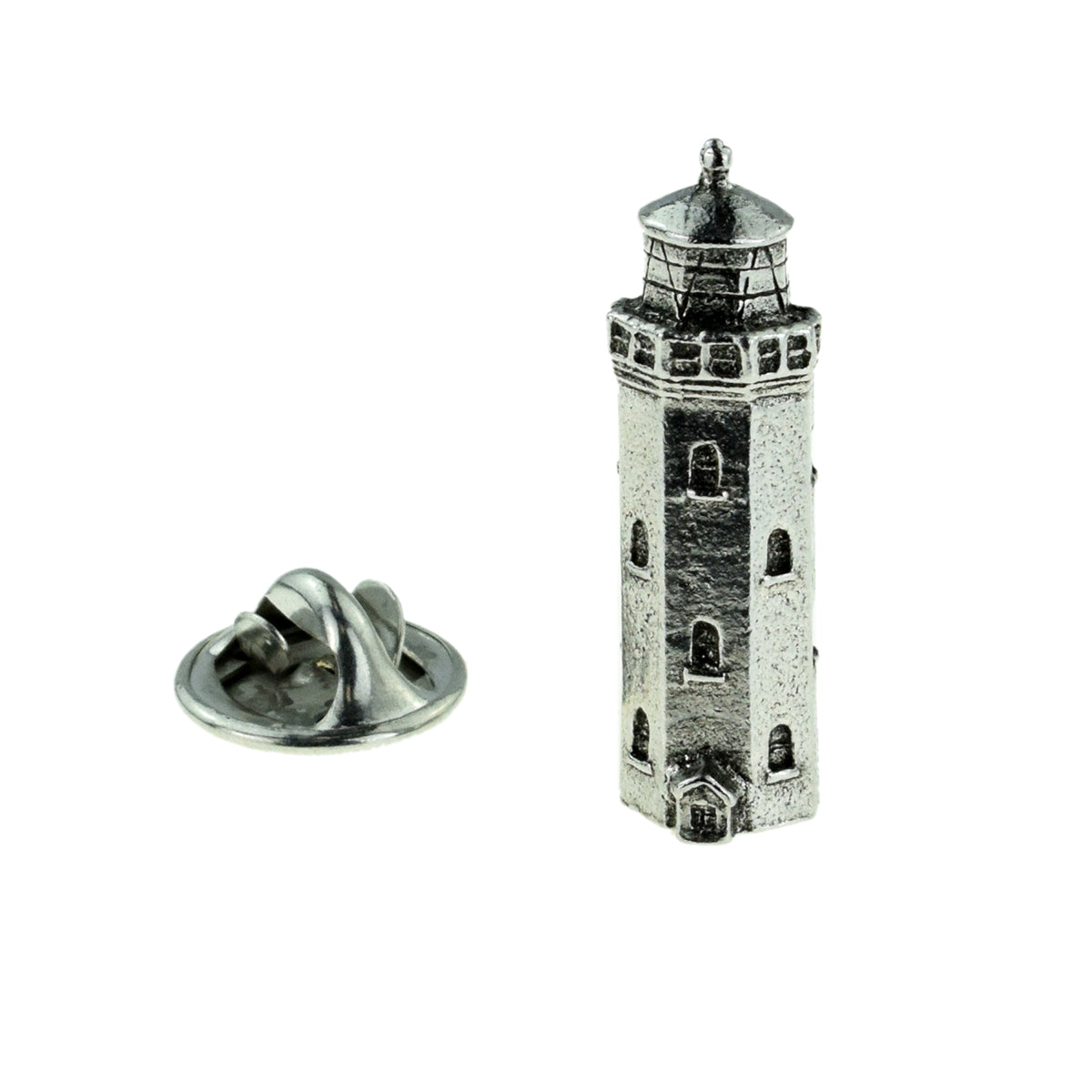 Lighthouse Design Pewter Lapel Pin Badge