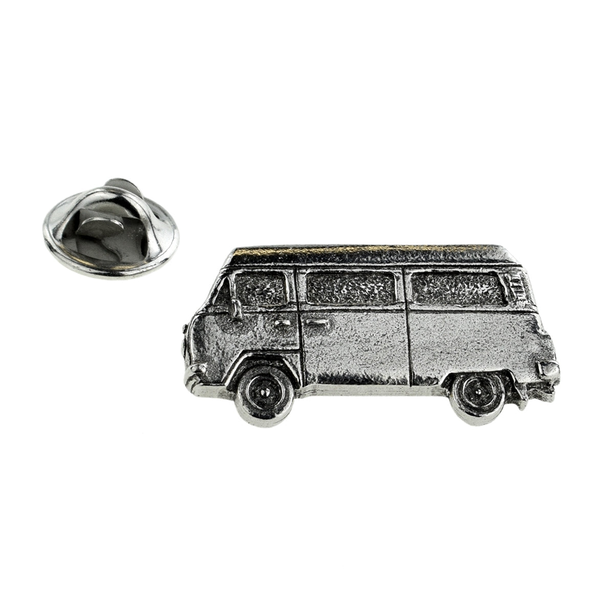 Campers Van Pewter Lapel Pin Badge