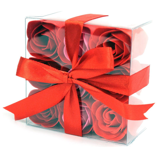 Red Roses Soap Flowers Set of 9 - Ashton and Finch