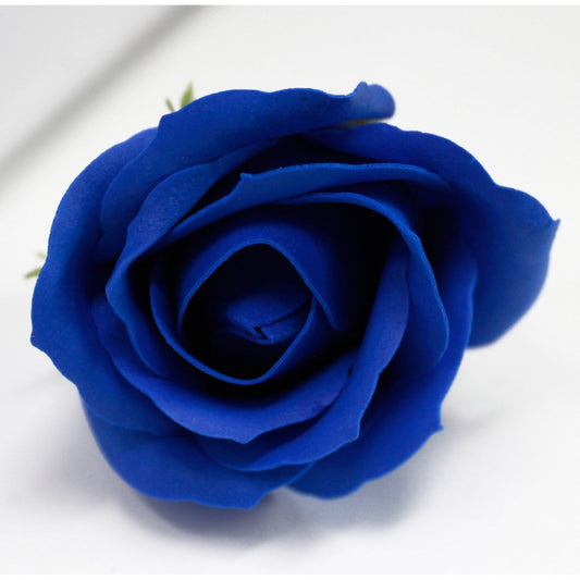 Craft Soap Flowers - Med Rose - Royal Blue x 10 - Ashton and Finch