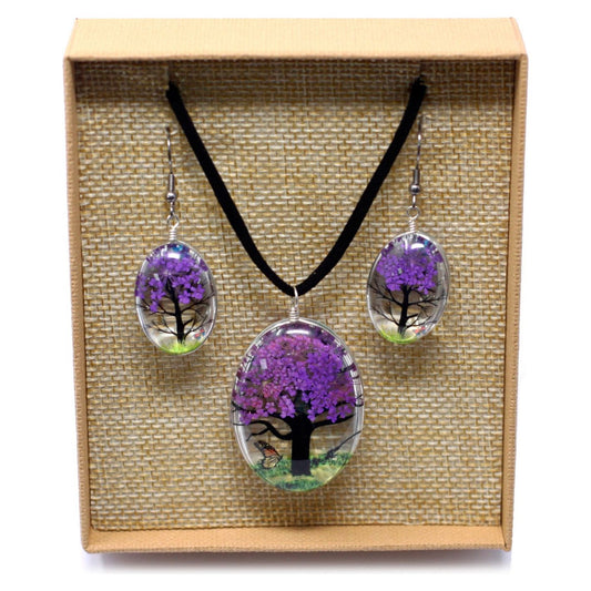 Pressed Flowers - Tree of Life set - Lavender - Ashton and Finch
