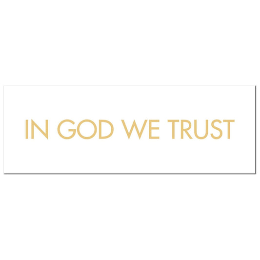 In God We Trust Gold Foil Plaque - Ashton and Finch