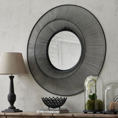 Chico Black Large Wire Mirror - Ashton and Finch