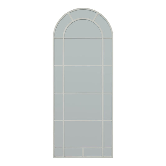 White Large Arched Window Mirror - Ashton and Finch