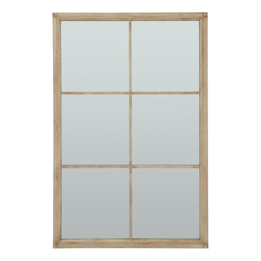 Washed Wood XL Window Mirror - Ashton and Finch