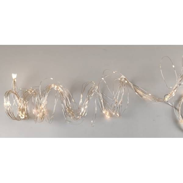 8Ft Plug In Micro LED Warm White Christmas Tree Drop Lights - Ashton and Finch