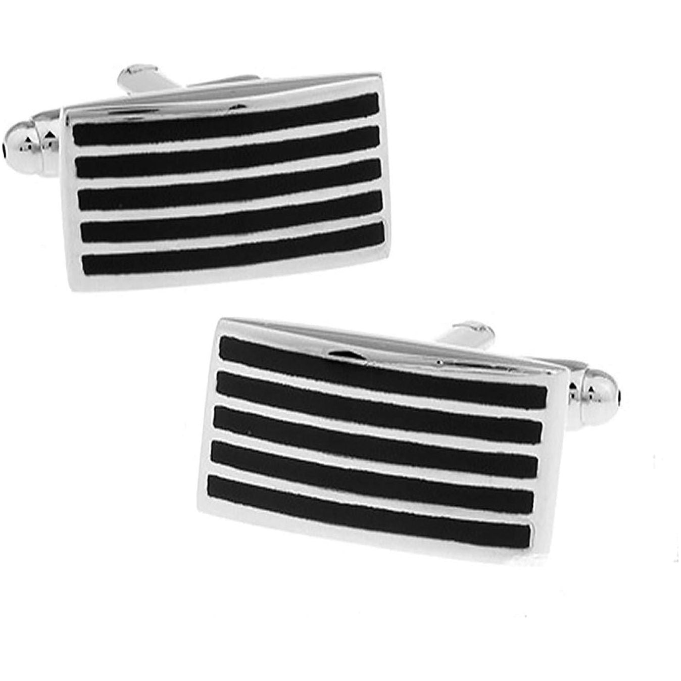 Black Lines Cufflinks | Ashton and Finch